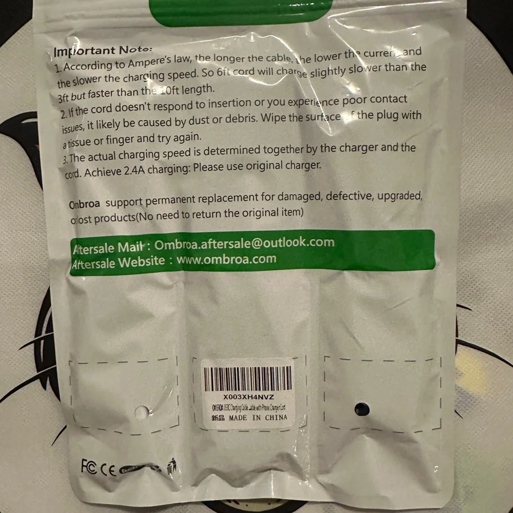 Phone Charging Cable 3 Pack